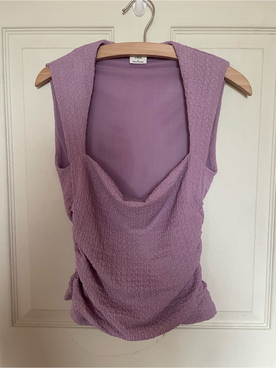 Abercrombie & Fitch Tops - Abercrombie & Fitch Lilac Textured Cowl Tank Top
